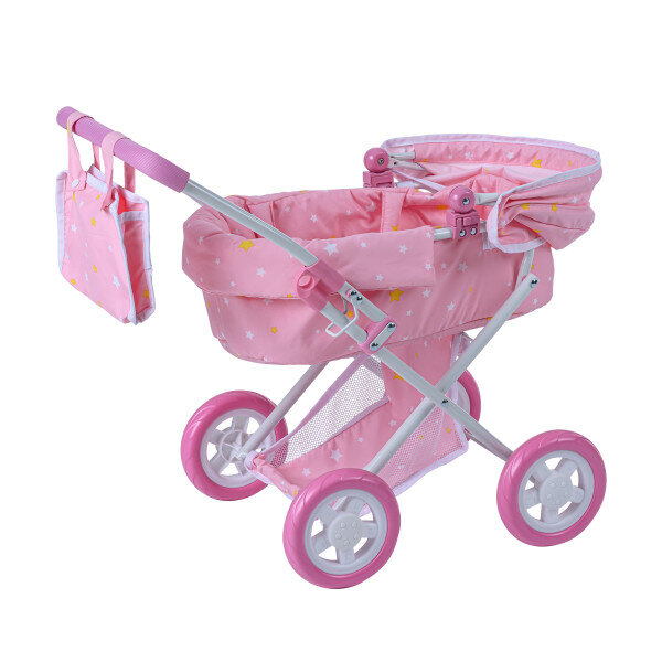 Olivia's Little World Twinkle Stars Deluxe Baby Doll Stroller Pram