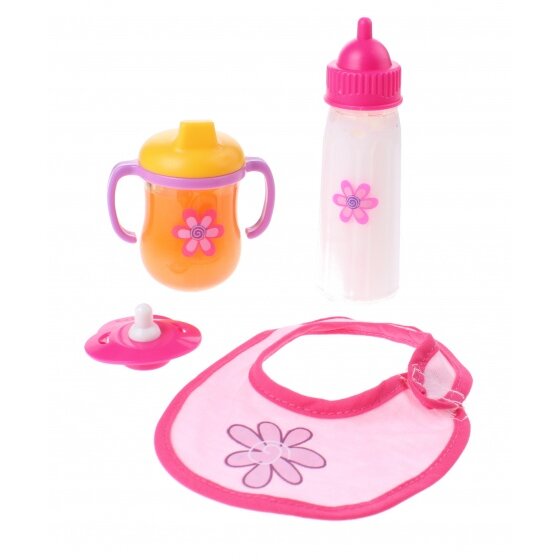 puppet play set Baby Rose 4-piece pink