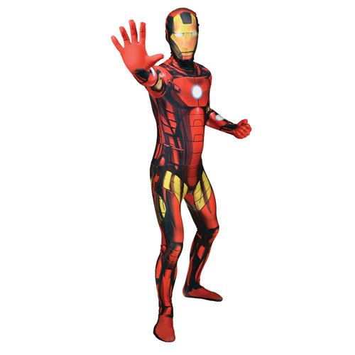 Marvel Comics Iron Man Adult Unisex Cosplay Costume Morphsuit - Medium - Multi-Colour (MLIRMM-M)