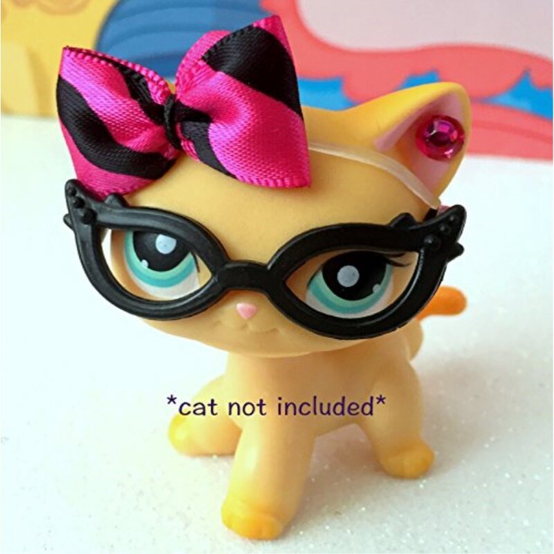 Pet Shop LPS Bow Glasses Accessories Lot - CAT NOT Included