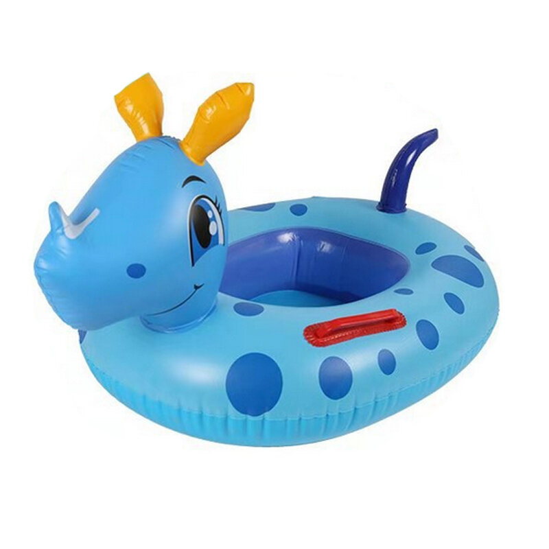 Rhinoceros Inflatable Pool Swimming Ring Floating Baby Kids Seat Boat