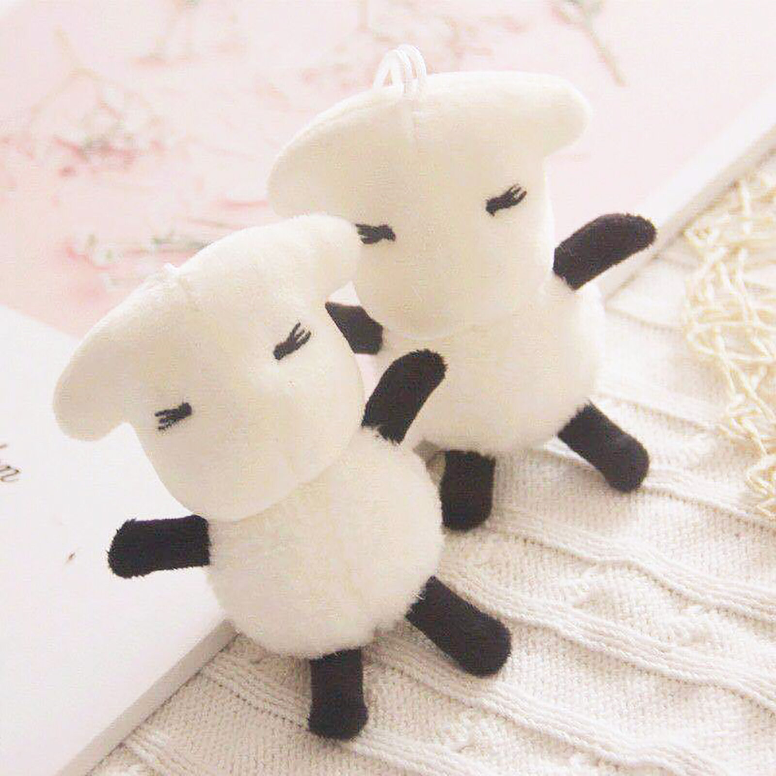 Sheep Doll Lovely Birthday Gift Plush Doll Pendant Gift for Backpack