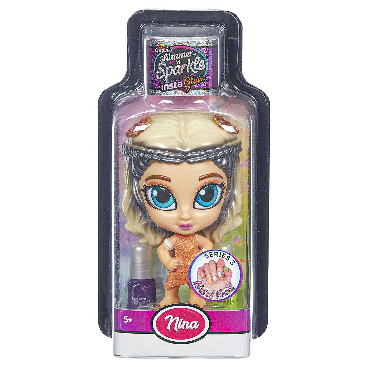 Shimmer and Sparkle InstaGlam Doll - Wicked Nails - Nina (Series 3)