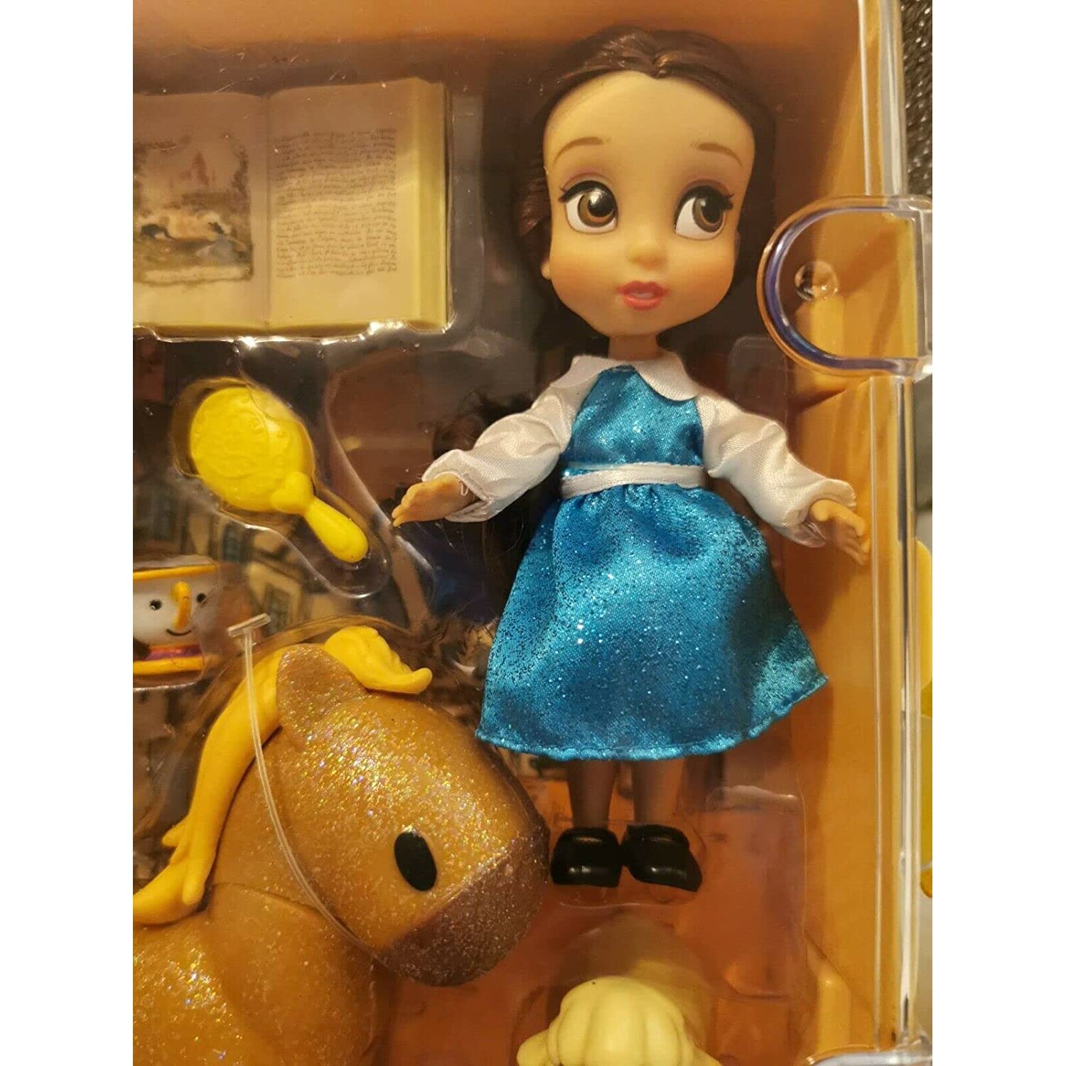 Animators' Collection Belle Mini Doll Playset With Accessories New