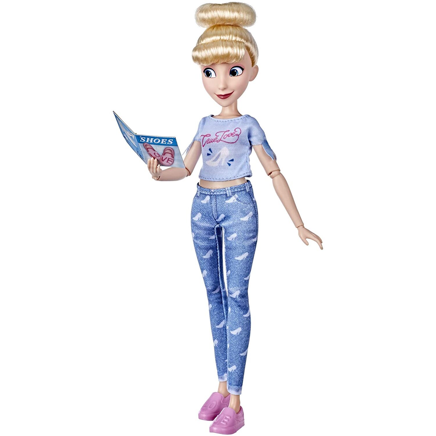 Disney Princess Comfy Squad Cinderella Fashion Doll, Toy Inspired by the Film Ralph Breaks the Internet, Casual Outfit Doll, Girls From 5 Years Old