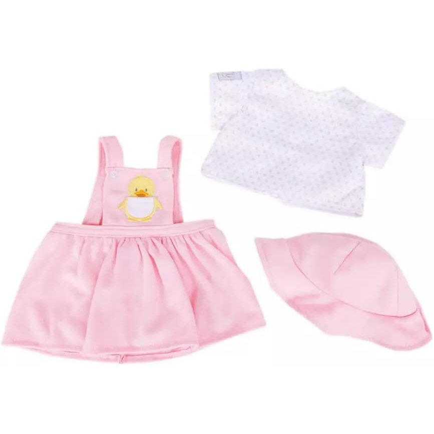 Tiny Treasure Ducky Dolls Outfit ready for any adventure - Pink