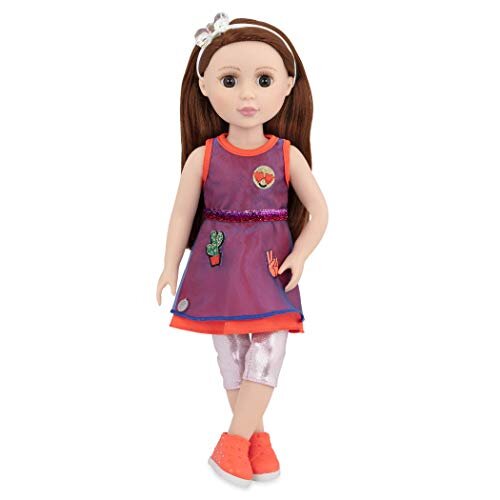 Glitter Girls GG51088Z 14-inch Posable Doll Bobbi with Outfit  Dress, Leggings, and Headband  Toys, Clothes, and Accessories for Kids Ages 3 an