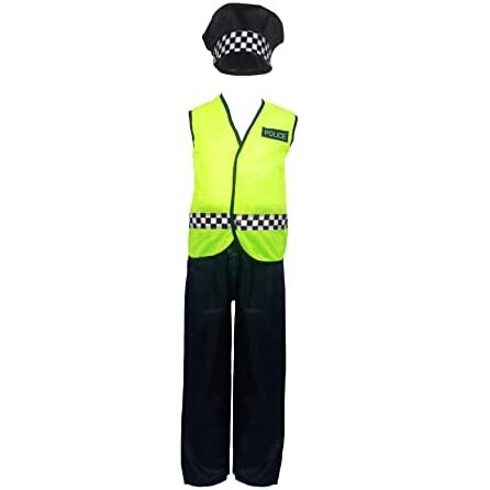 TODDLER BOYS KIDS POLICE UNIFORM COPPER COP OUTFIT FANCY DRESS COSTUME 4-6 YEARS