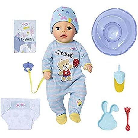 BABY born Little Boy 36cm - Easy for Small Hands, Creative Play Promotes Empathy & Social Skills - For Toddlers 2 Years & Up - Includes Outfit and 7
