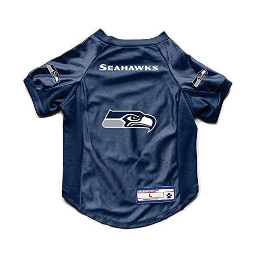 Littlearth Unisex-Adult NFL Seattle Seahawks Stretch Pet Jersey, Team Color, X-Large