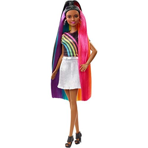 Barbie? Rainbow Sparkle Hair Doll