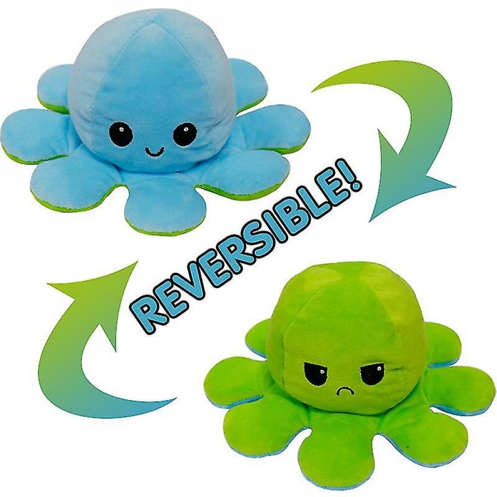 Shxx The Reversible Octopus Plush Toy Expresses Your Mood Without A Word! Xq-jy05