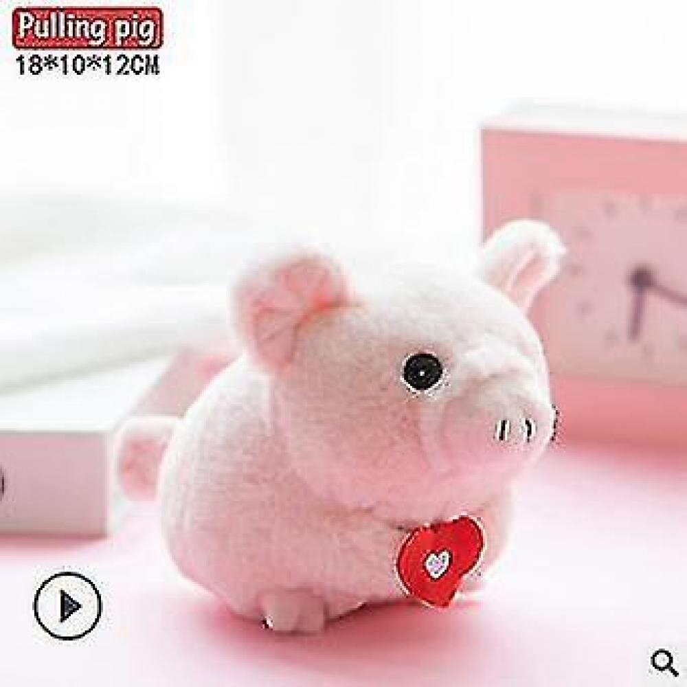 15cm Kawaii Hamster Wagging Tail Plush Animal Doll Pig Rabbit Sing Songs Funny Sound Voice Toy Pets Gift Decompression Toys