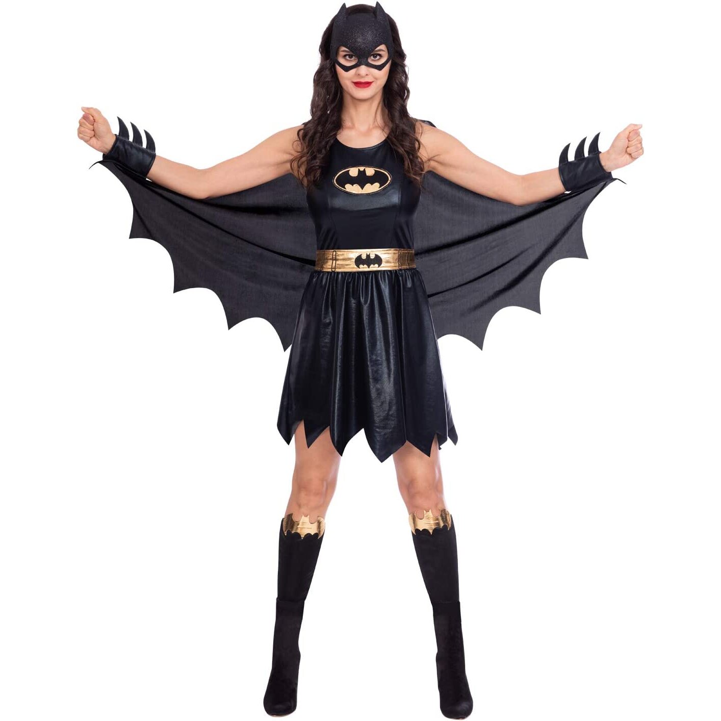 Amscan 9906155 Adult Womens Official Warner Bros. Licensed Batgirl Classic Fancy Dress Costume (UK Dress Size 14-16)