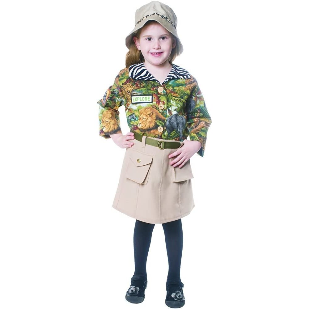 Dress Up America 514-M Cute Safari Girl Costume, 8-10 Years (Waist: 76-82, Height: 114-127 cm)