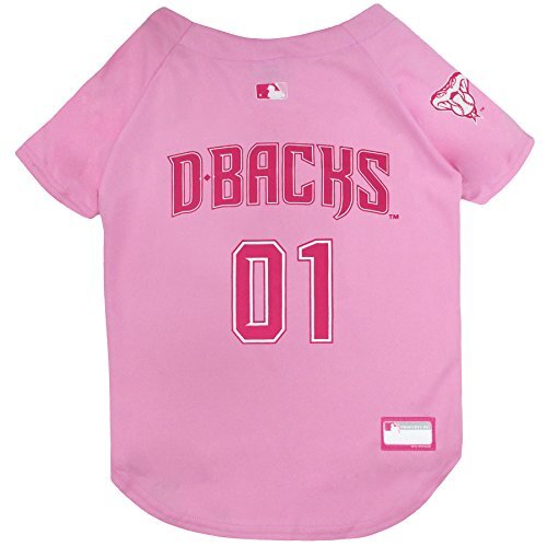MLB Hoodie for Dogs & Cats - Arizona Diamondbacks Dog Hooded T-Shirt, Small. - MLB Team Color Hoody