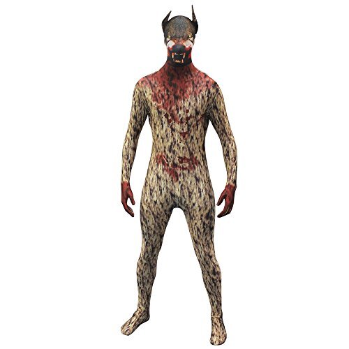 Morphsuits Morphsuit Premium Werewolf, Brown/Red, XX-Large