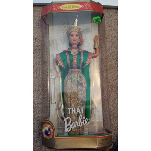 Barbie Year 1997 Collector Edition Dolls of The World 12 Inch Doll - Thai with Thailand Traditional Outfits, C
