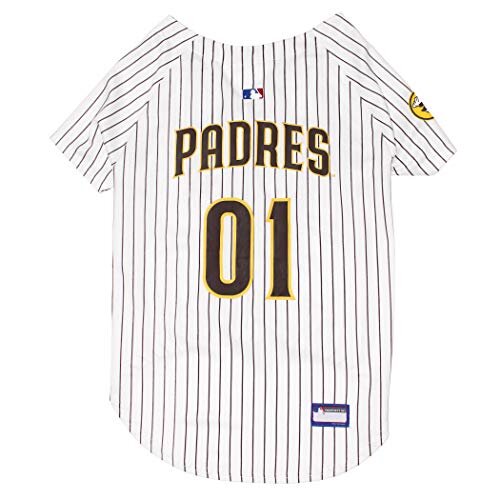 Pets First MLB SAN Diego Padres Dog Jersey, Medium. - Pro Team Color Baseball Outfit