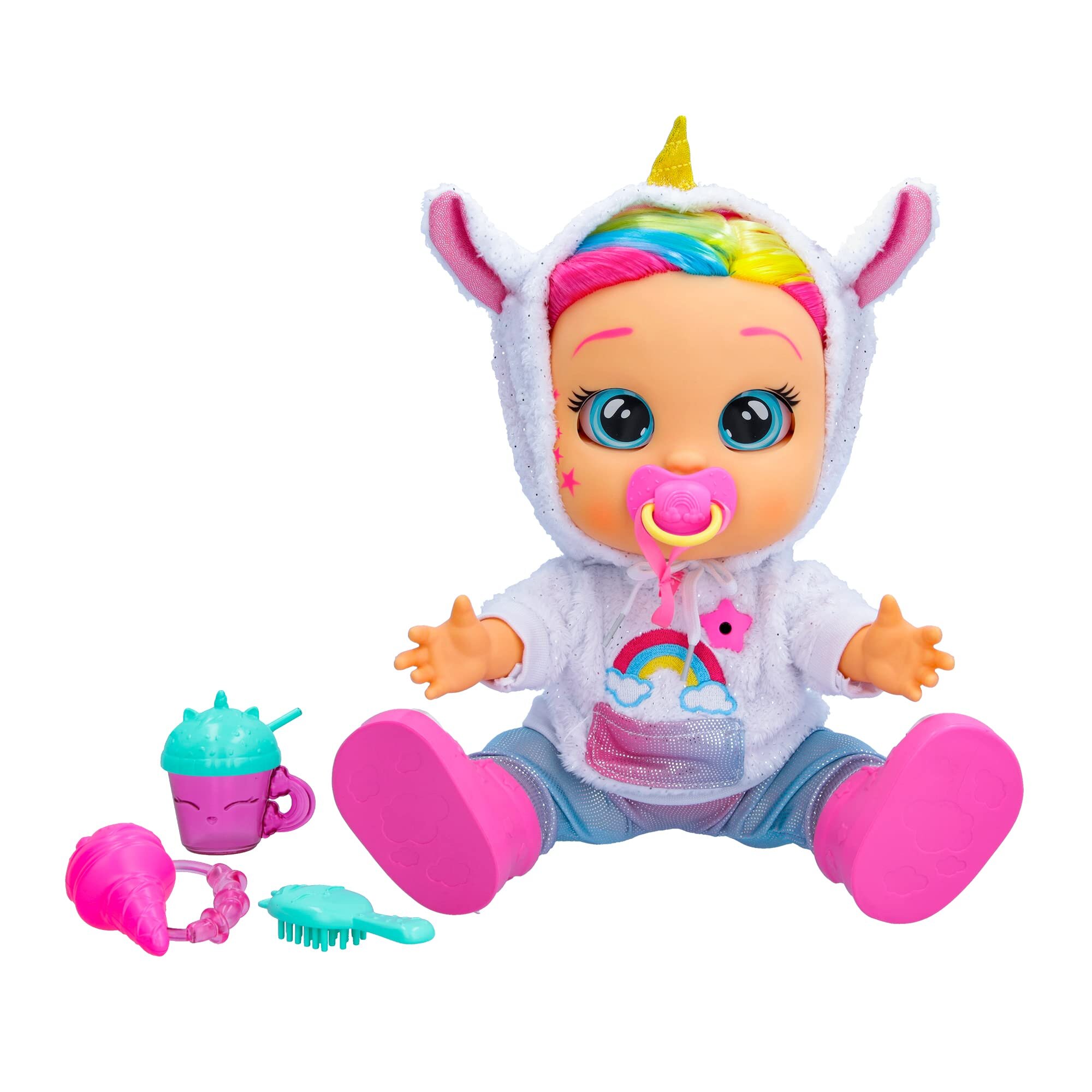 cry Babies First Emotions Dreamy Interactive Baby Doll with 65+ Emotions and Baby Sounds, girls & Kids Age 3+