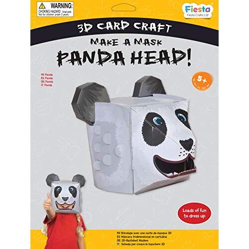 T-3041 Make A Panda 3D Mask Card Craft Kit | Children's Craft and Accessories