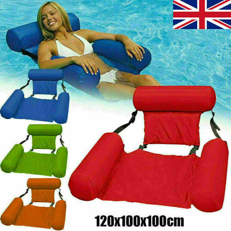 Swimming Floating Chair Pool Inflatable Lazy Water Bed Lounge Chair For Adults