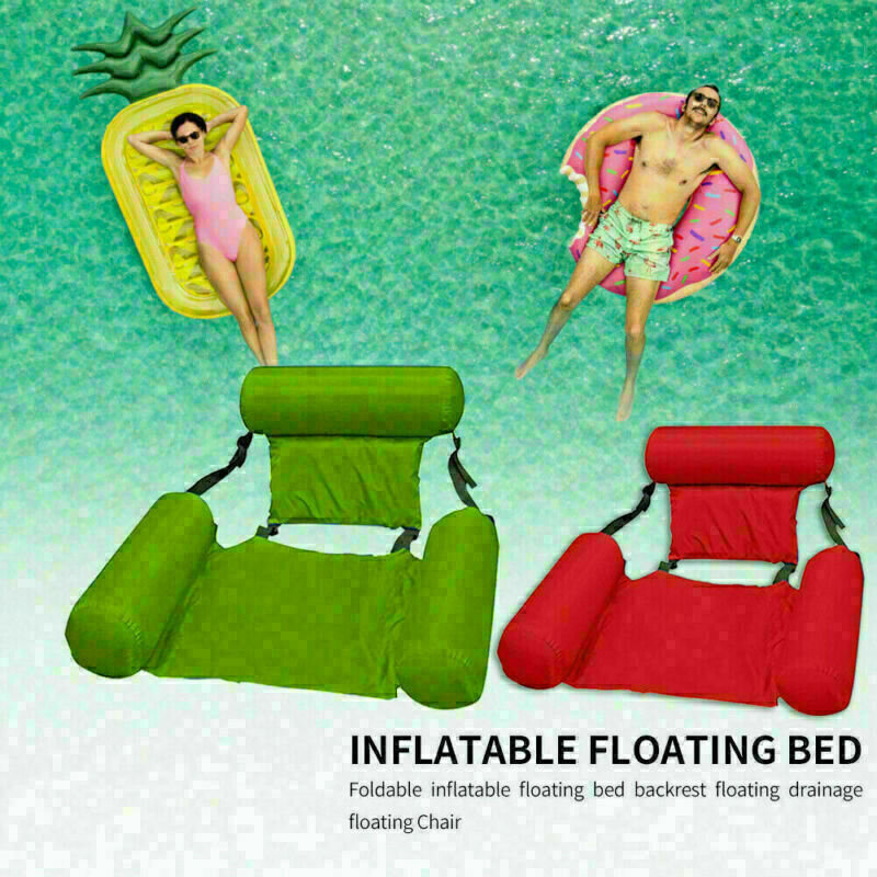Swimming Floating Chair Pool Inflatable Lazy Water Bed Lounge Chair For Adults