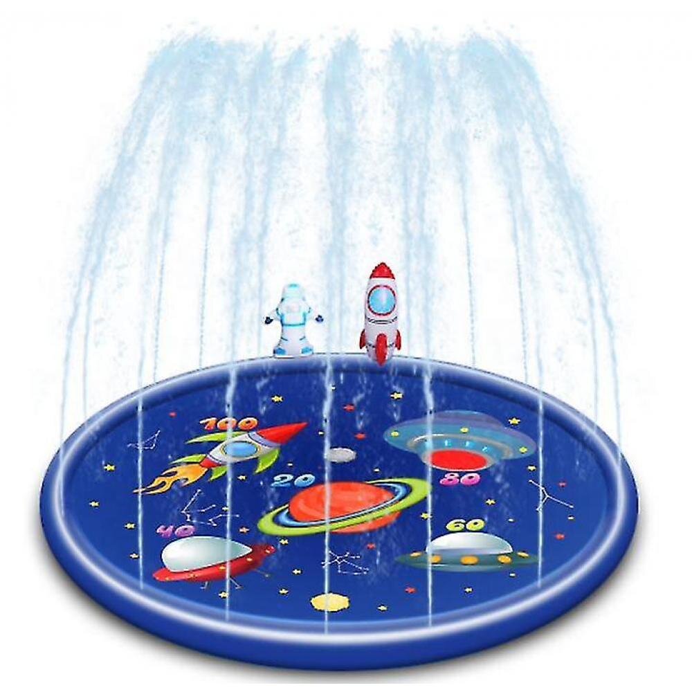 170cm Inflatable Pad Play Pad Lawn Game Pad Sprinkler Play Toys Outdoor Bathtub Swimming Pool