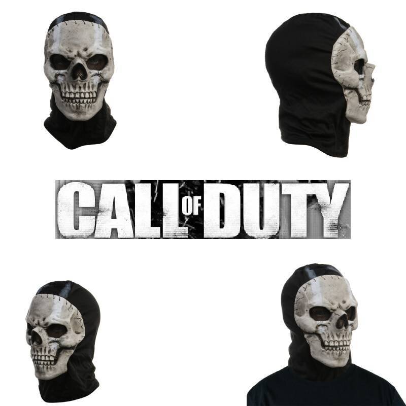 Call Of Duty2 Cosplay New Game Ghost Skull Full Face  Mask Headgear Helmet