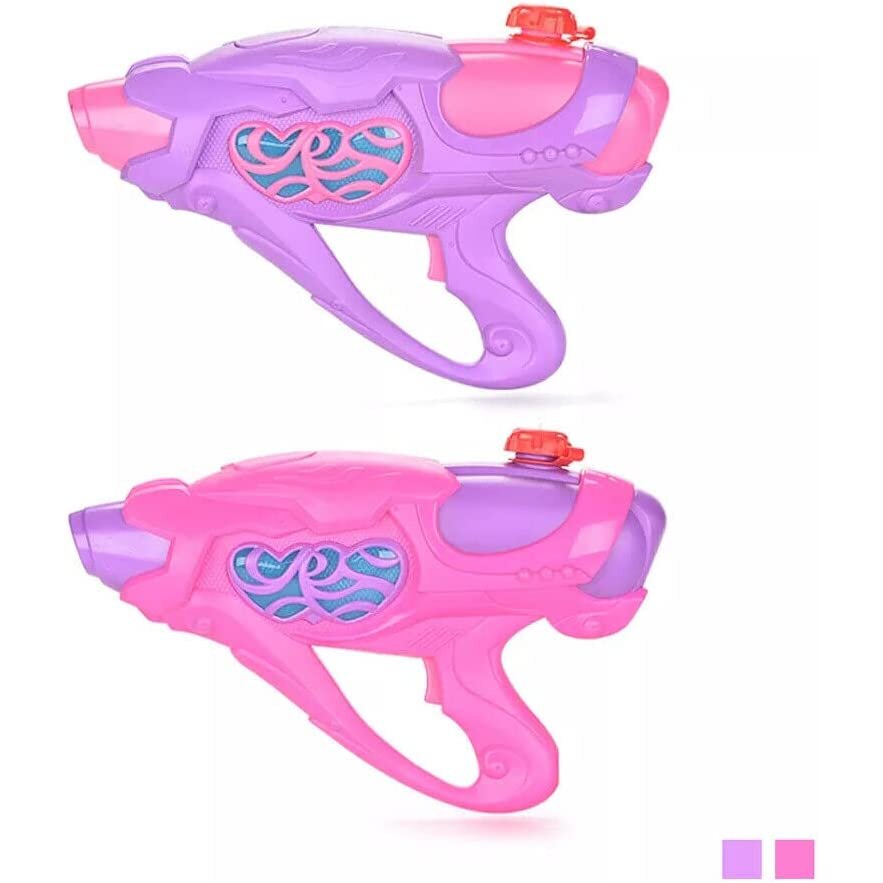 Pink Light Up Automatic Water Pistol Kids Super SoakerToy Water Shooter