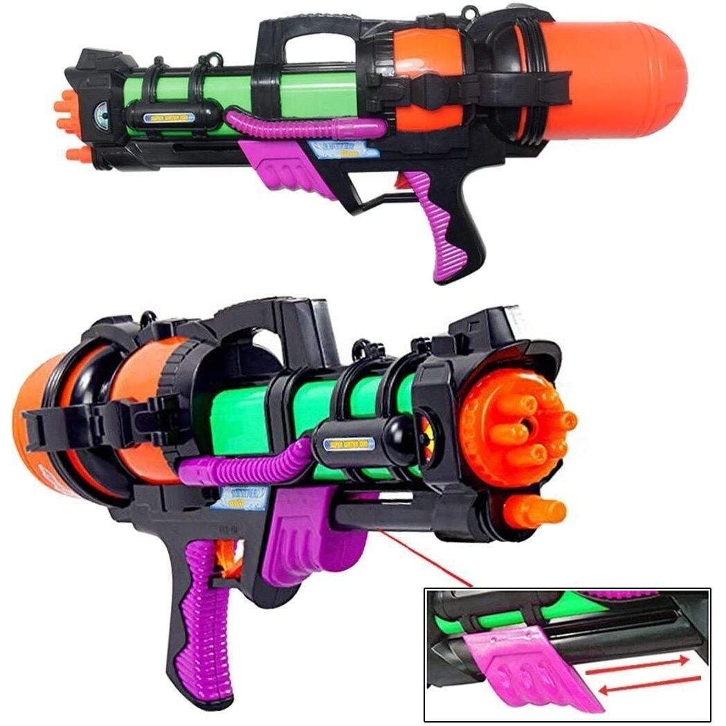 Large 23 Inch Water Gun Pump Action Powerful Super Soaker Cannon Pool Garden Toy