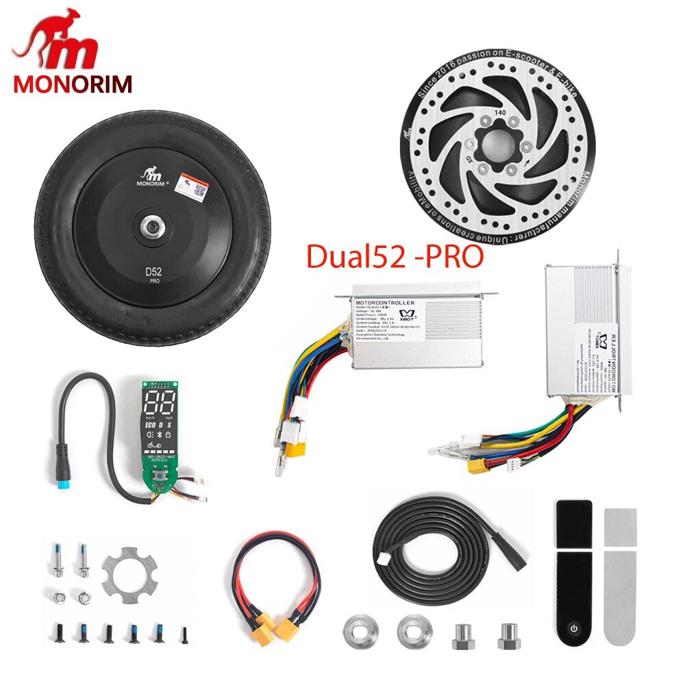 Dual52 PRO Electric Scooter Conversion Kit with Upgraded AWD 1000W 48V