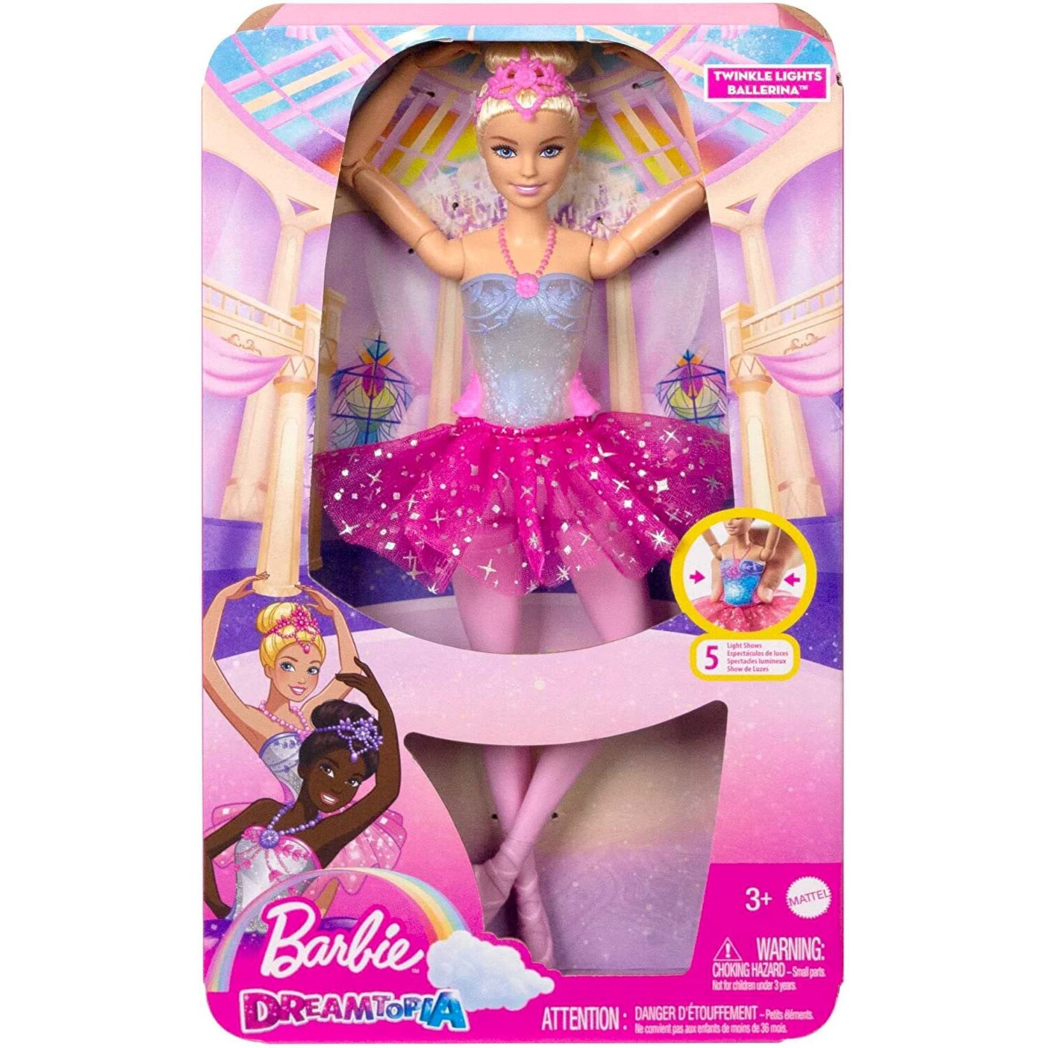 Mattel Barbie Dreamtopia -Twinkle Lights Ballerina Doll Toys