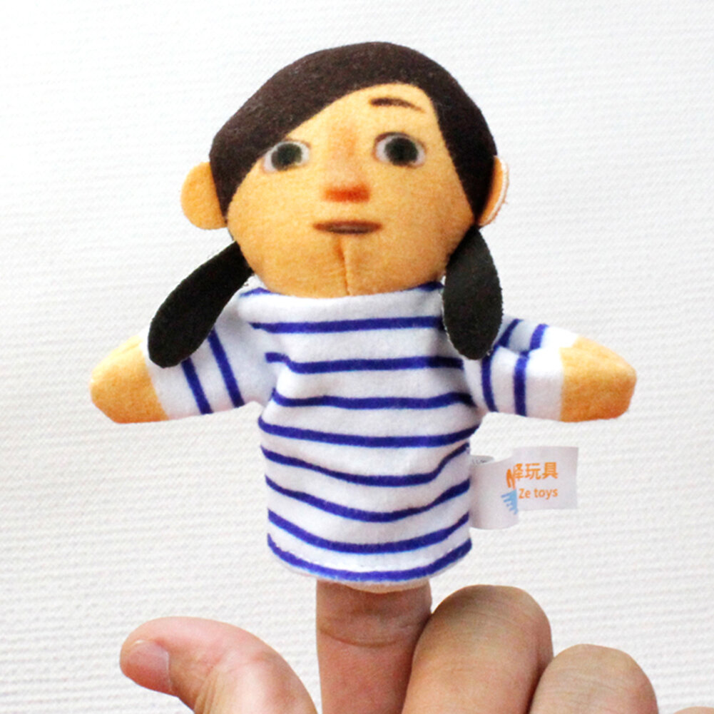 Finger Puppets Cute Soft Velvet Cartoon  People Hand Puppets Toys for Toddlers Kids Baby
