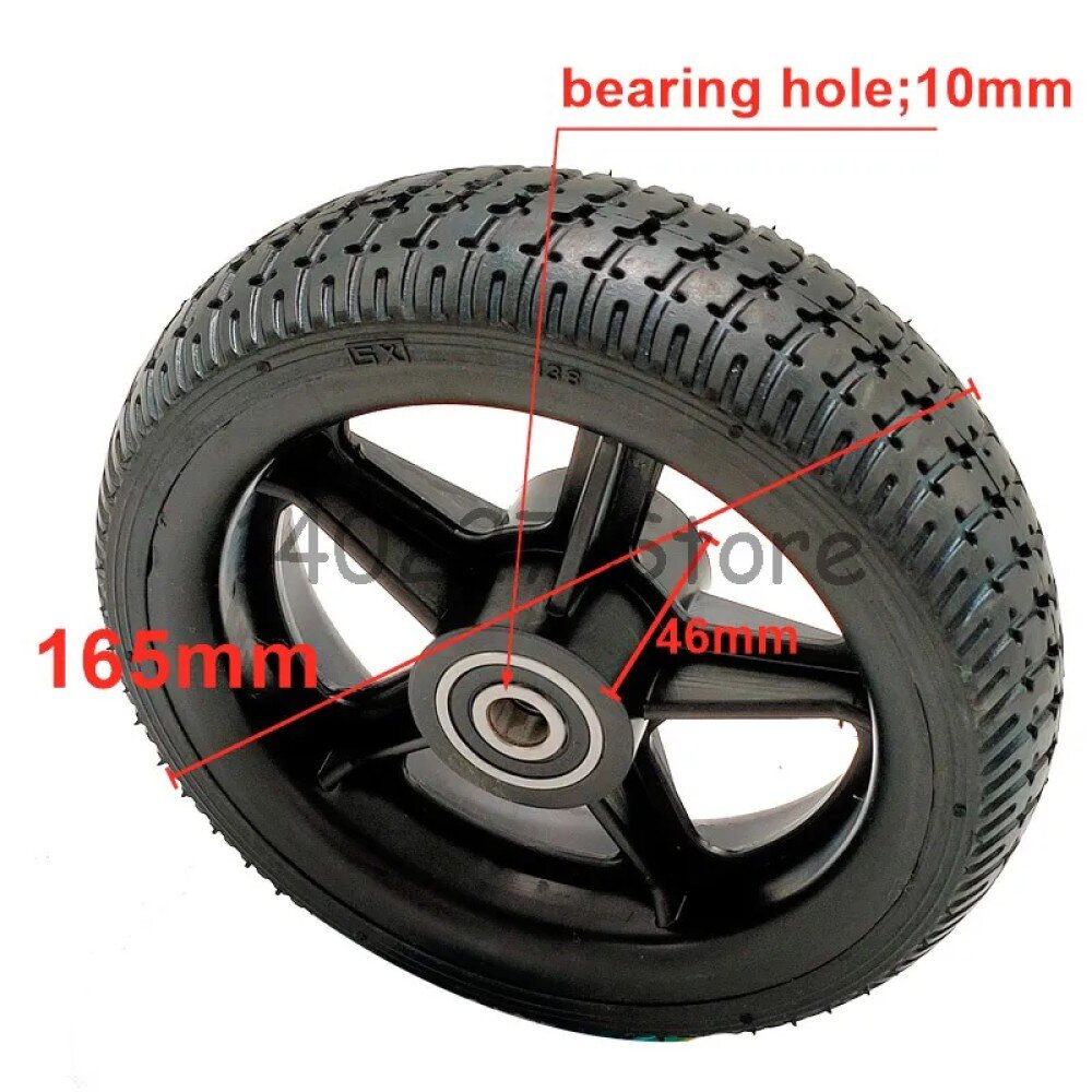 6.5X47 Solid Wheel Tubeless Tyre 6.5 inch Solid Tire Tires Wheel With