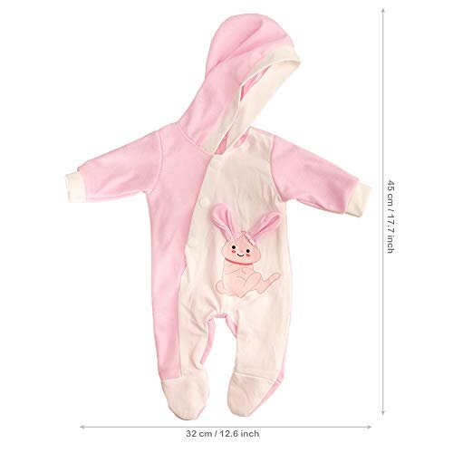 New Doll Clothes Outfits Overall for 1416 Inch 35 45 cm Born Baby Doll Baby Doll Clothes Rabbit