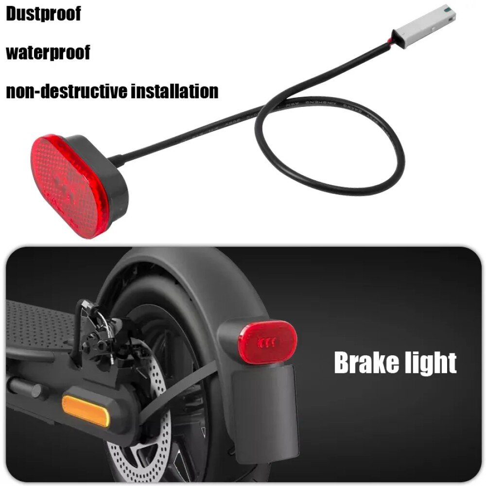 Electric Scooter Mudguard Set with Brake Taillight Kit and Tire Splash