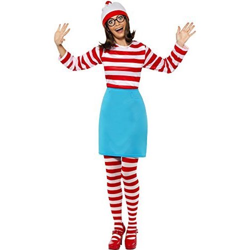Large Ladies Where's Wally? Wenda Costume -  wheres wenda costume fancy dress ladies outfit book licensed week