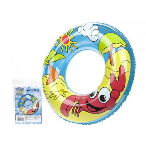 24" 7.2g Printed Beach Design Swim Ring - Inflatable Swimming Pool 24 24inch -  inflatable swim ring swimming pool beach 24 24inch children tube tyre