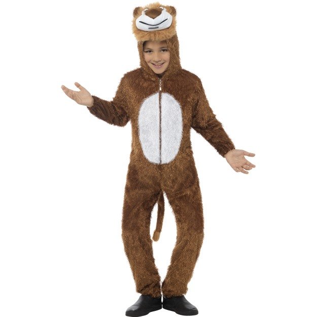 4-6 Years Brown Children's Lion Costume -  costume dress lion fancy smiffys childrens kids boys girls all one 46