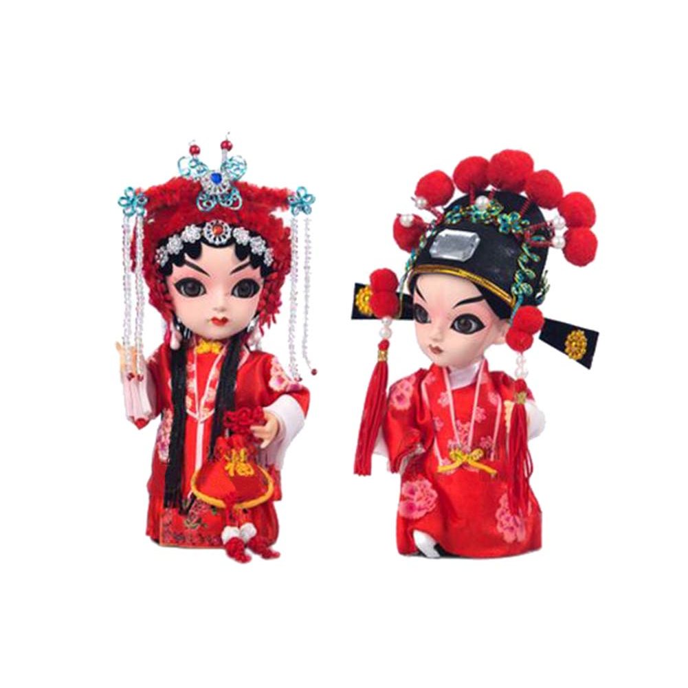 Creative Bride And Groom Crafts China Peking Opera Dolls Decoration