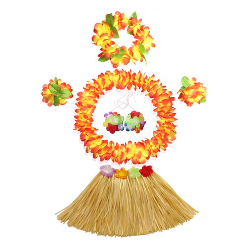 Hawaiian Hula Dance Dresses Set Kids' Party Costume