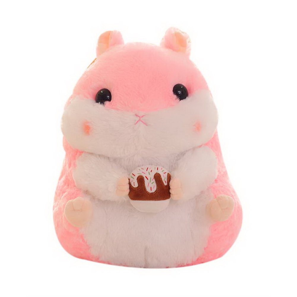 Cuddly Hamster Stuffed Animal Doll Children's Toy Pillow Cushion Plush Doll Pink