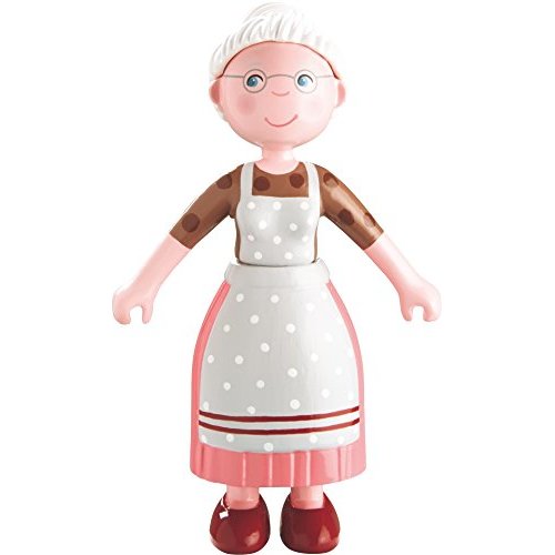 HABA Little Friends Grandma Elli - 4.5 Bendy Doll Grandmother Figure