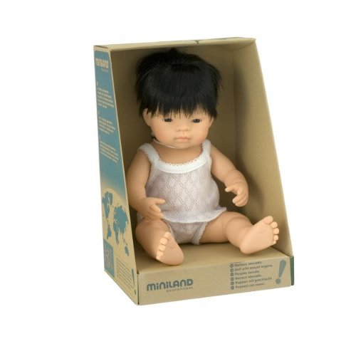 Miniland Baby Doll Asian Boy (38 Cm, 15")