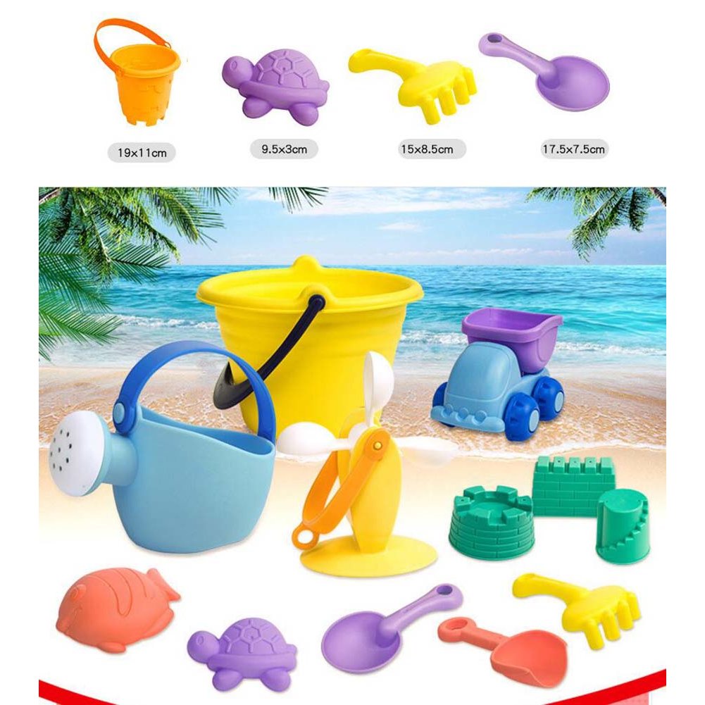 4 Pieces Colorful Plastic Beach Toys Play Sand Toys for Kids Baby Sand Toys