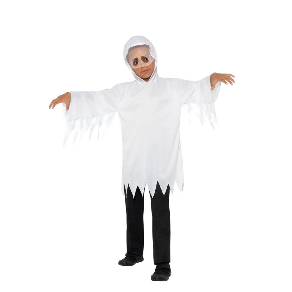 Ghost Costume, Halloween Child Fancy Dress, Medium/Large Age 8-12