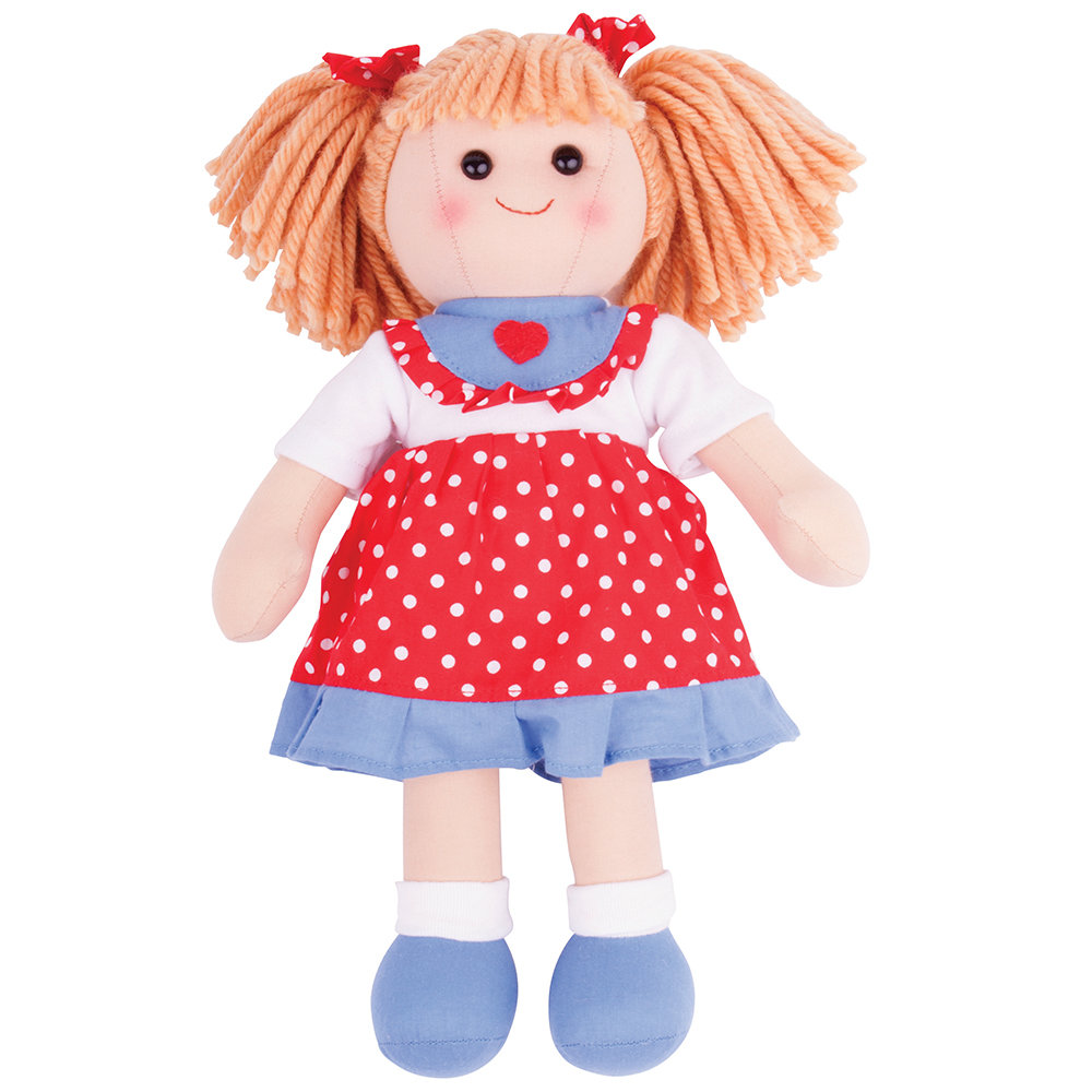 Bigjigs Toys Emily Doll - MEDIUM Ragdoll Cuddly Toy